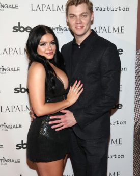 Ariel winter with levi meaden at lapalme magazine fall 2017 cover party in los angeles