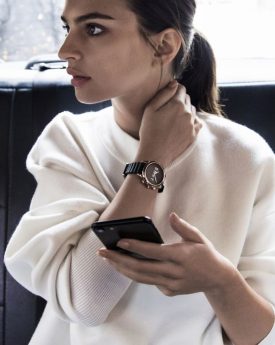 Beautiful emily ratajkowski in dkny smartwatch photoshoot