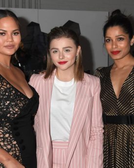 Chloe grace moretz with frida pinto and chrissy at forevermark tribute event