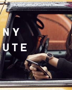 Emily ratajkowski at dkny smartwatch photoshoot
