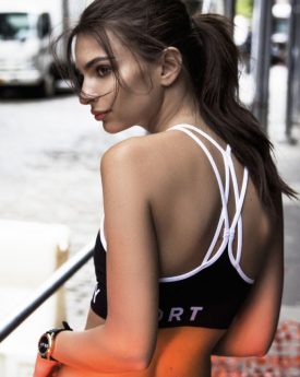 Emily ratajkowski in dkny smartwatch photoshoot