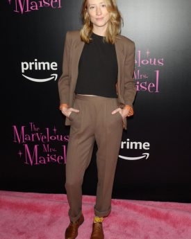 Maren lord at the marvelous mrs. Maisel tv series premiere in new york