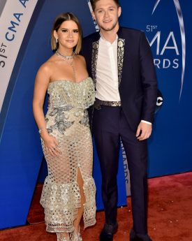 Maren morris with niall horan at cma awards 2017 in nashville