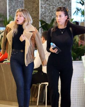 Natasha oakley with devin brugman shopping at bondi junction in sydney
