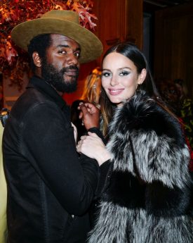 Nicole trunfio with gary clark cfda vogue fashion fund awards 2017 in nyc