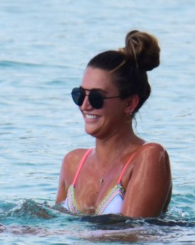 Sexy georgina leigh cantwell in bikini at barbados