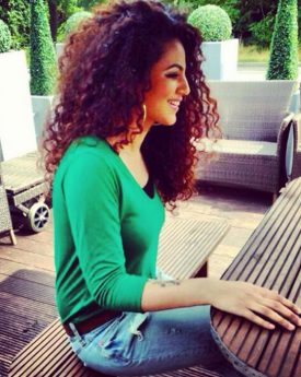 Annie khalid side pose