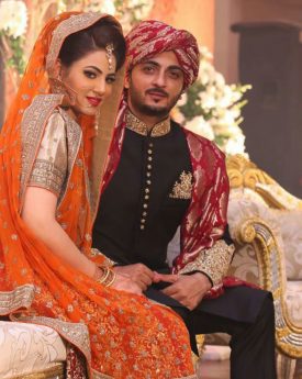Annie Khalid with Husband