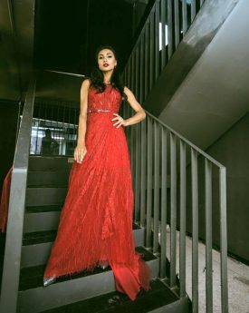 Anzhelika Tahir Red Dress