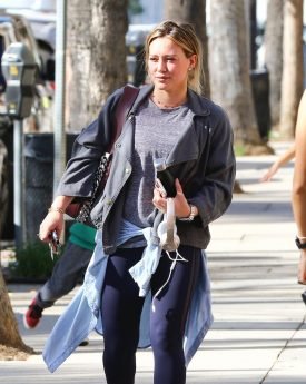 Hilary duff in street style at studio city